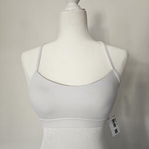 Lululemon Flow Y Bra Nulu *Light Support, A-C Cups | size 6 | white